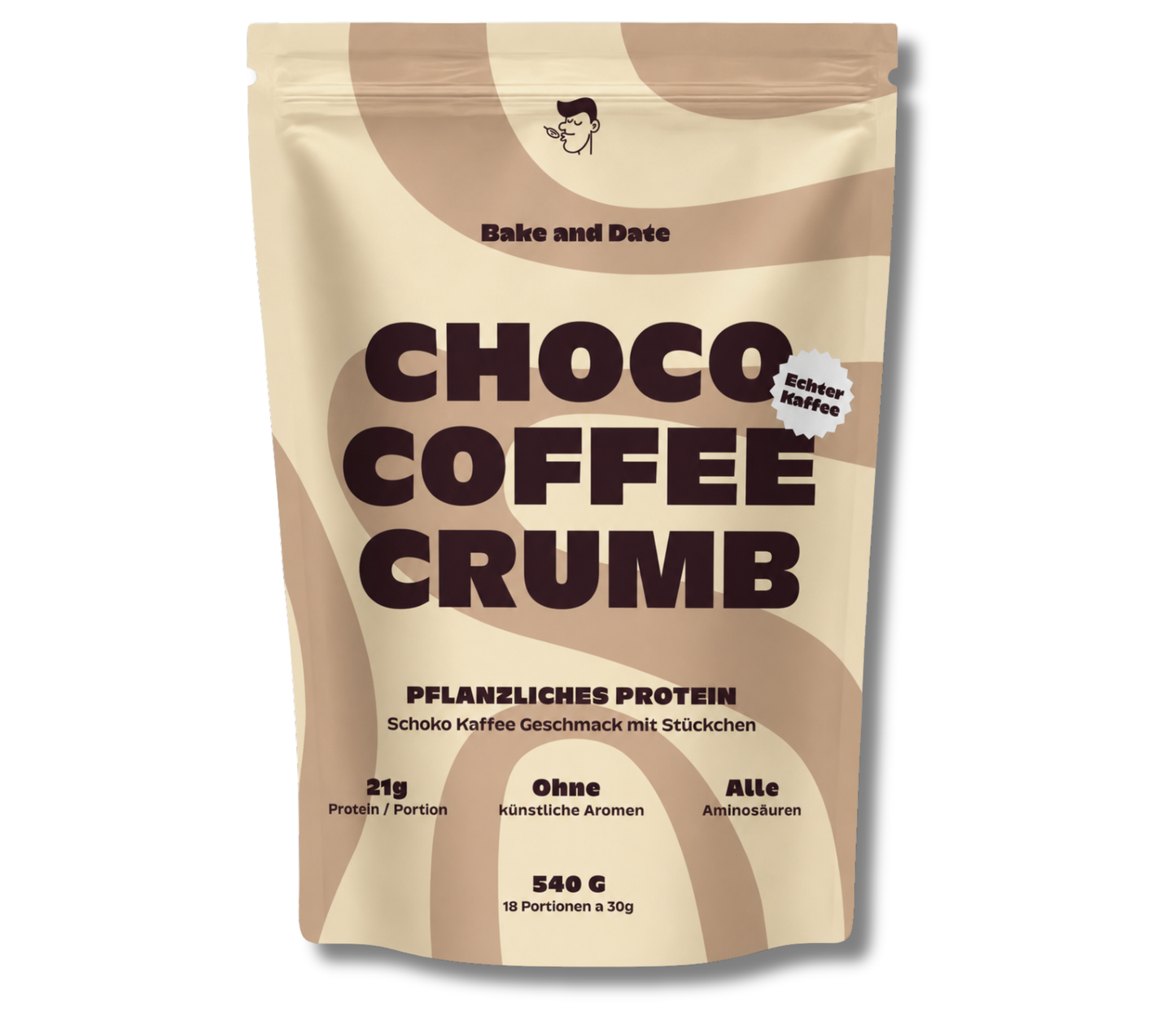 Protein Kaffee Vegan - Chocolate Coffee Crumble 540g