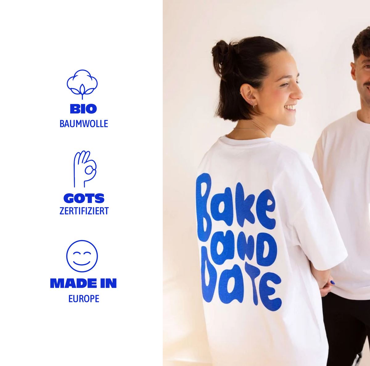 Bake & Date Bio Baumwoll T-Shirt
