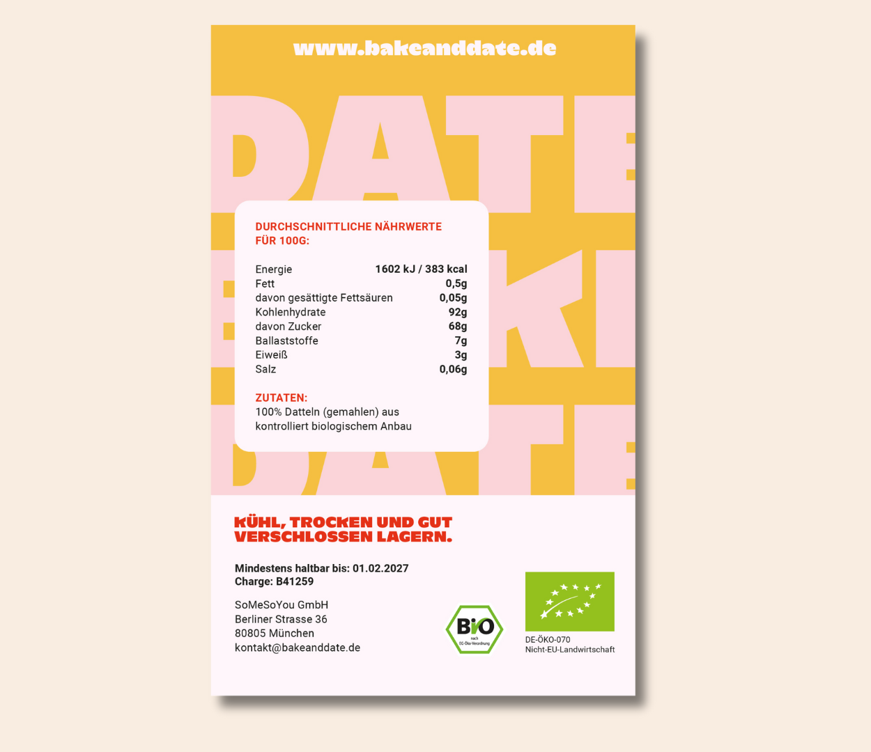 Bio Dattelpulver