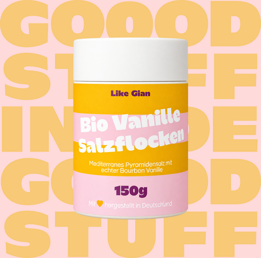 Bio Vanillesalz Flocken mit 5% Vanille