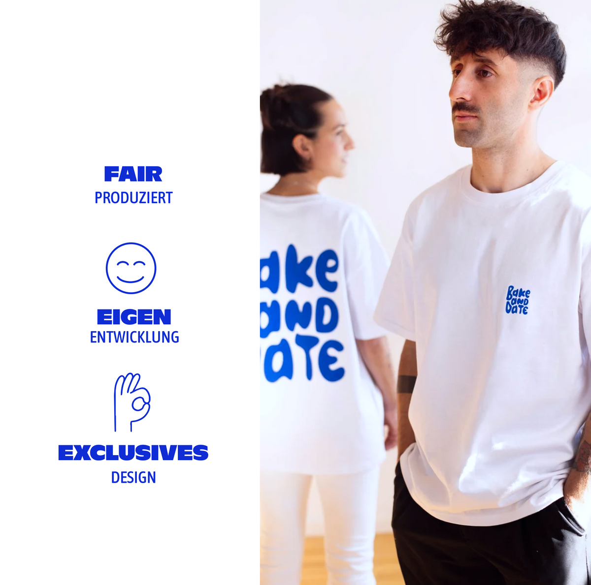 Bake & Date Bio Baumwoll T-Shirt